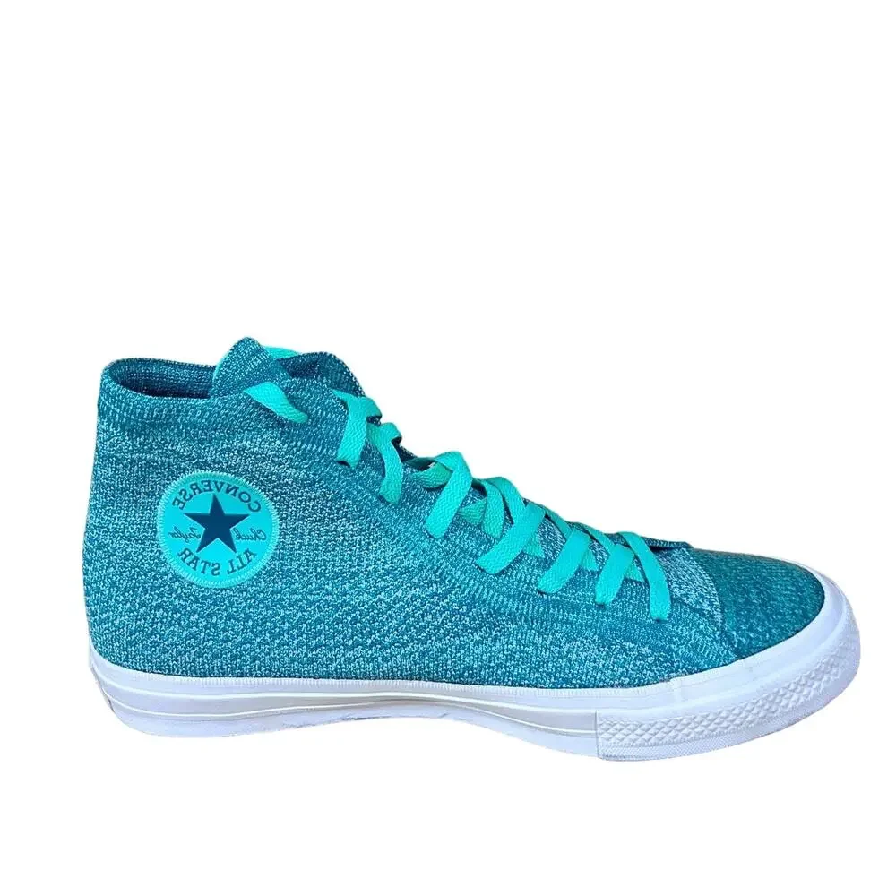Converse All Star - CT Flyknit Hi Top - Sneakers - Green -Women's -12.5 -157632C